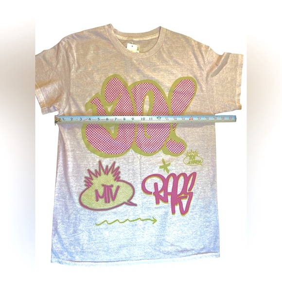 MTV - Yo MTV Raps Graffiti Logo T-Shirt, Color Mauve, Unisex, Medium - Picture 6 of 6